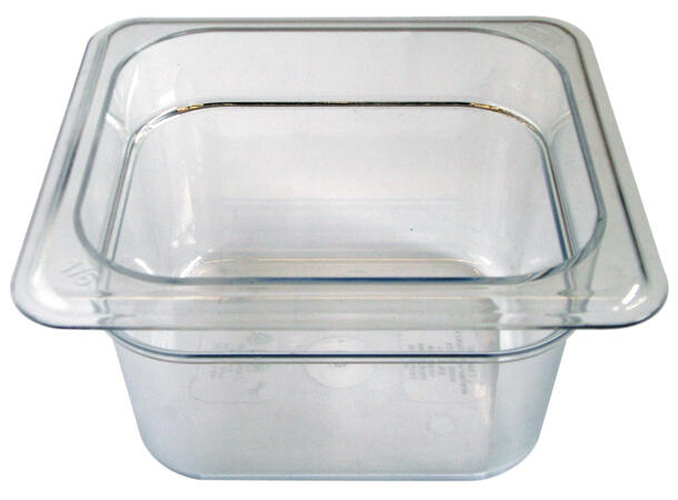 GN-Pan 1/6x100 plastic clear GN-panne 1/6 × 100, plast, klar 
