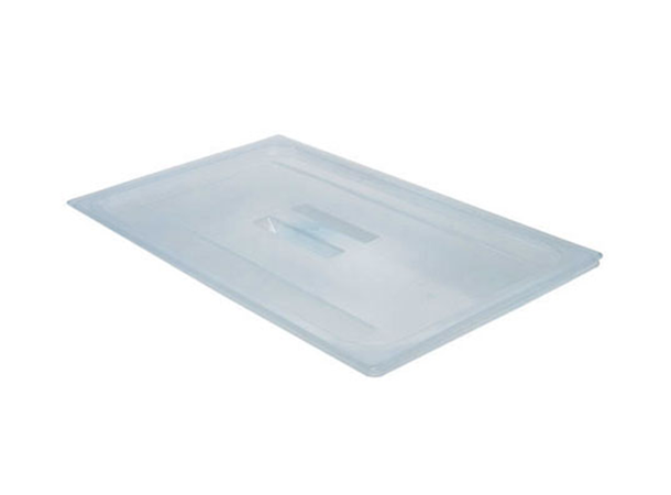 GN lid 1/2 PP, w/handle, L325xW265mm, tr ansparent 