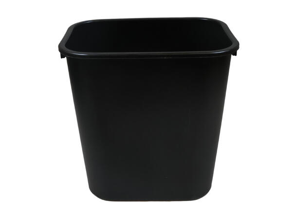 Waste Bin, L285xw215xh310mm, Plastic, Bl ack, 13 Liters 