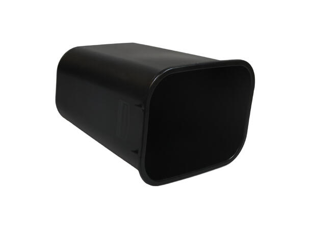 Waste Bin, L285xw215xh310mm, Plastic, Bl ack, 13 Liters 