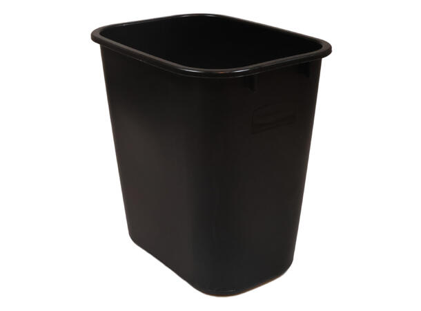 Waste Bin, L285xw215xh310mm, Plastic, Bl ack, 13 Liters 