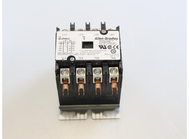 CONTACTOR, 4 POLE, 24V, COIL 