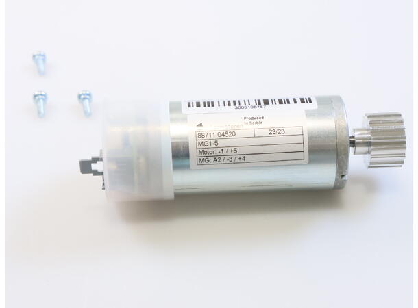 Drive Motor 24V DC, Assy. Drivmotor 24 V DC, montasje 