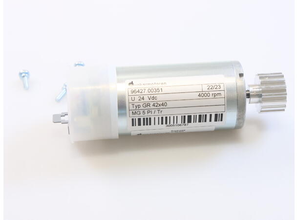 Drive Motor 24V DC, Assy. Drivmotor 24 V DC, montasje 