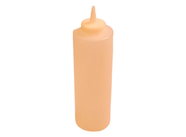 Squeeze Bottle 7 10M, With Cap White ,24 Oz Plastic