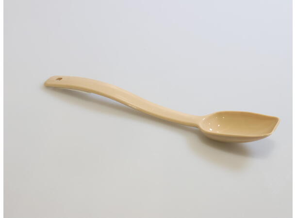 Serving Spoon 15ml Plastic Beige Serveringsskje 15 ml, plast, beige 