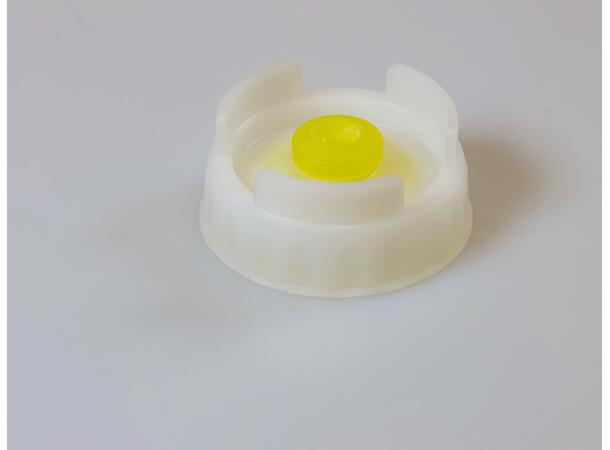 Dispensing Cap and Valve Yellow Dispenserkork og ventil, gul 
