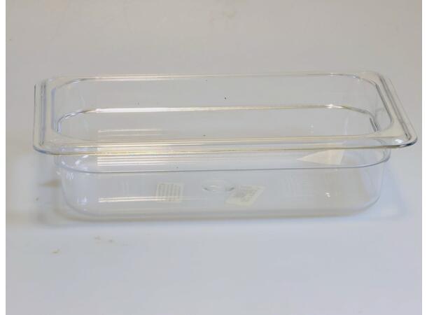 GN Pan 1/4X65, L162xw265xh65mm PC (*), Transparent 