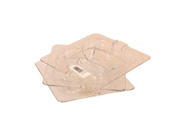 Lid GN 1/6, notched plastic (cold) 162x176 mm 