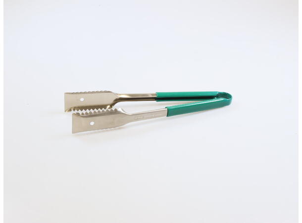 Tong Green Handle, 304mm Stainless Steel 