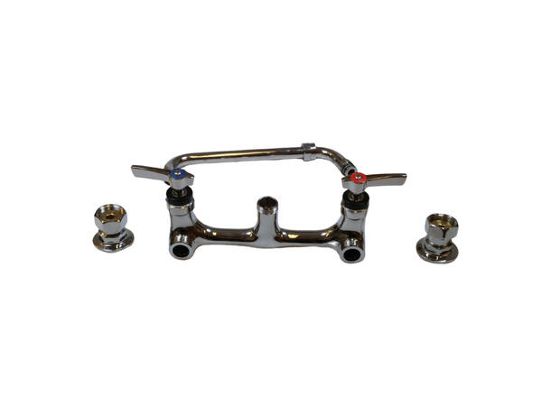 Faucet 1/2 Chrome, Wall Mount/ W/ Levers 