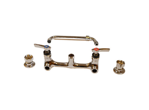 Faucet 1/2 Chrome, Wall Mount/ W/ Levers 