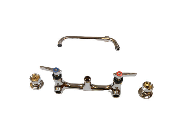 Faucet 1/2 Chrome, Wall Mount/ W/ Levers 
