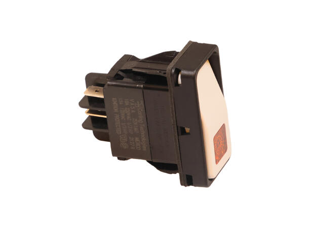 Switch-Rocker-DPST-10A IP65 Vippebryter (rocker) DPST, 10 A, IP65 
