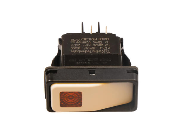 Switch-Rocker-DPST-10A IP65 Vippebryter (rocker) DPST, 10 A, IP65 