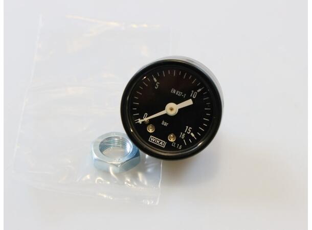 Manometer 0-16 Bar Black ø4 As Manometer 0–16 bar, svart, Ø4, mon 