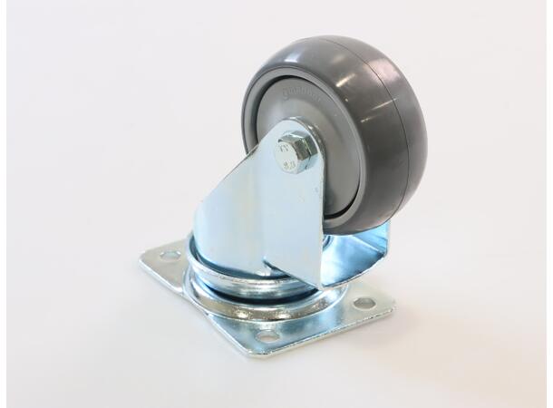Caster *75mm with plate w/o Br rake 