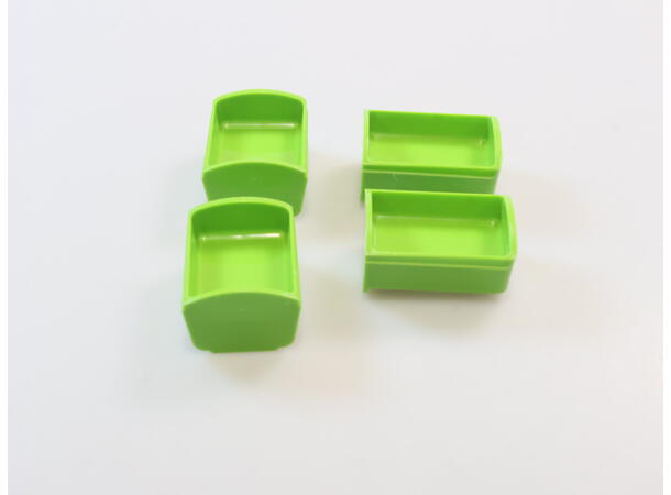 Portion Tray (pkg 4) Green 1 fl oz 