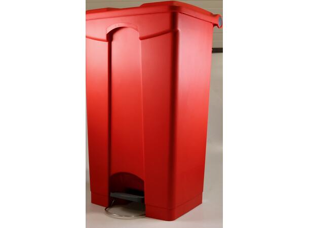 Waste Container Red 90 litre witg Foot Pedal 