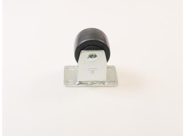 Caster w/plate rigid 2.5 diameter Black 