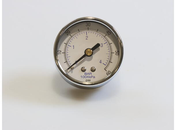 Gauge 60PSI 1/4MPT Back Mount 