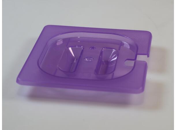 GN Lid 1/6 Purple with Cut-Out 