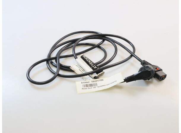 Power Cord 120" European with Locking 