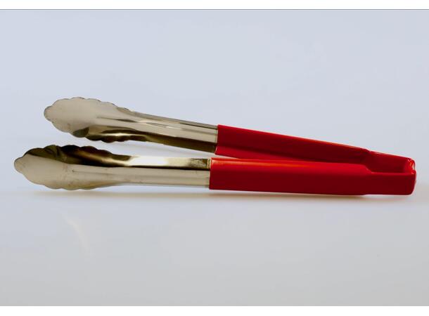 Tong 305mm Stainless Steel Red Handle (Erstatter FRA2072942) 