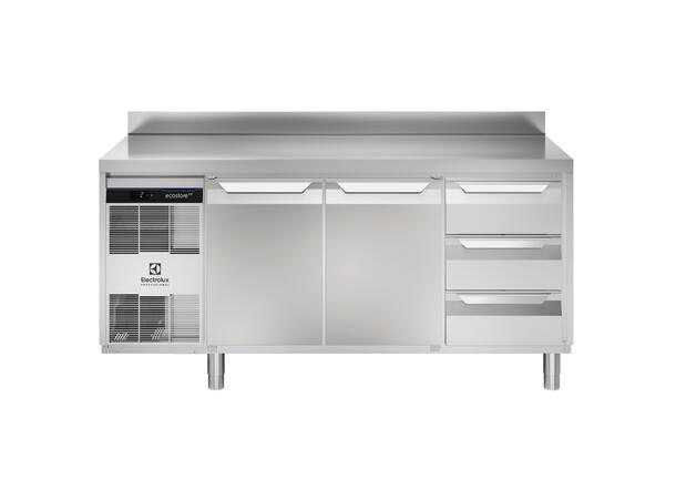 Kjølebenk Ecostore m/topplate 2 dører og 3 x 1/3 skuffer 