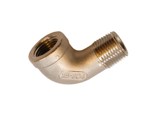 1/2 X 1/2 X 90 DEGREE STREET L 1/2" x 1/2" 90° Street L – Messsingkne 