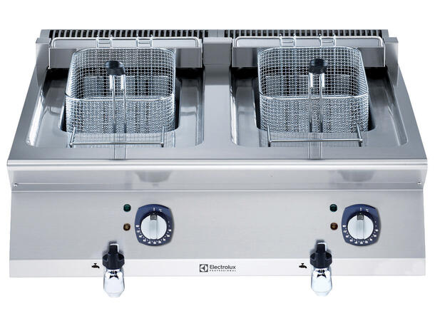 Electrolux bordfrityr 2x12L 800mm bred 400/3 