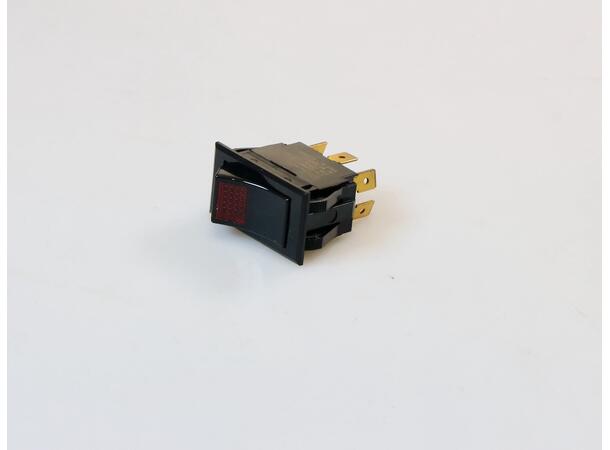 POWER SWITCH - RED - 250V. 