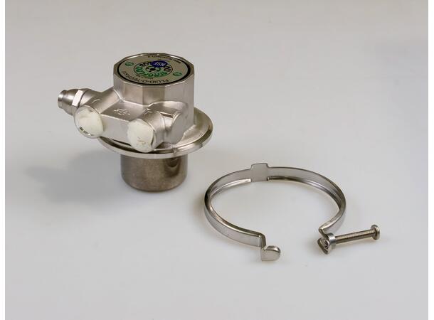 Waterpump Inox with Fixation Clamp + Bypass Short 