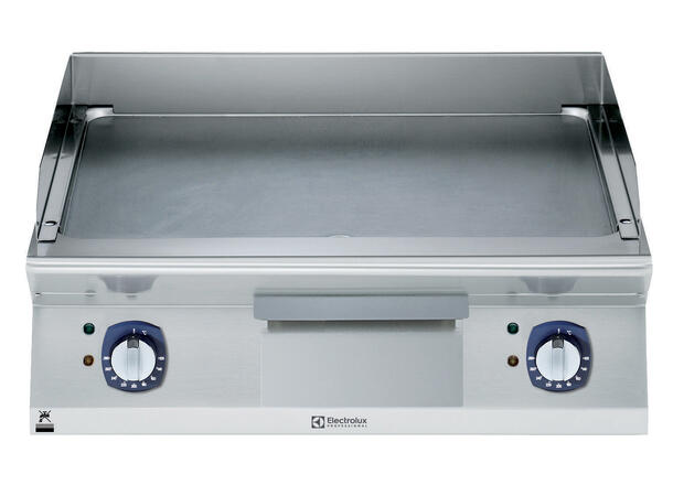 Electrolux Flatgrill 800mm Slett matt krom topp, 400V 