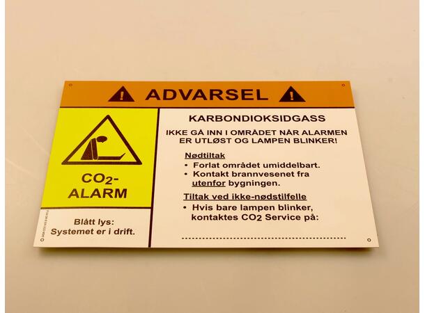 Horn Strobe CO2 Alarm Sign 