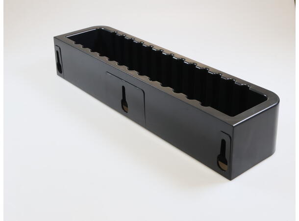 FRONT SYRUP RAIL WITH DIVIDERS S (BLACK) 