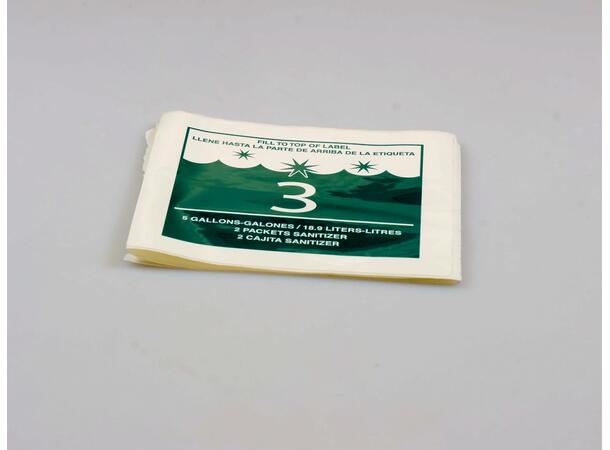 LABEL,SANITIZE (3) Etikett, desinfiser (3) 