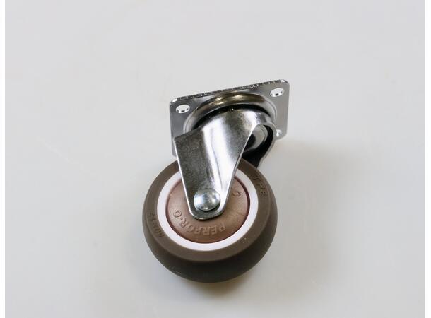 2.0 inches flat bottom universal wheel 2,0 tommers universalhjul med flat bunn 