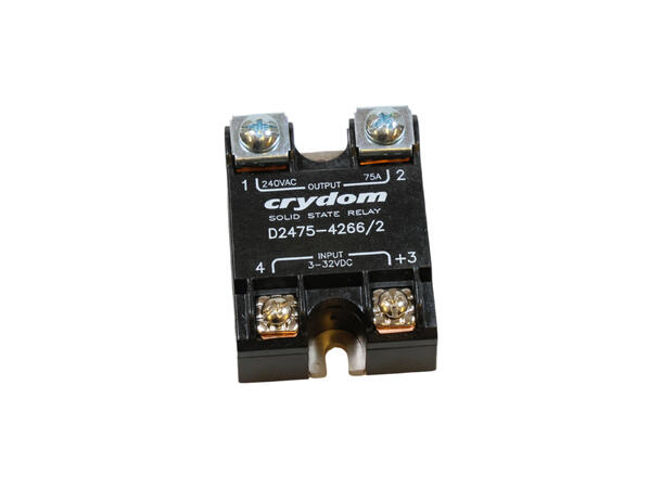 Relay, Solid State, 240V, 75A Relé, solid state, 240 V, 75 A 