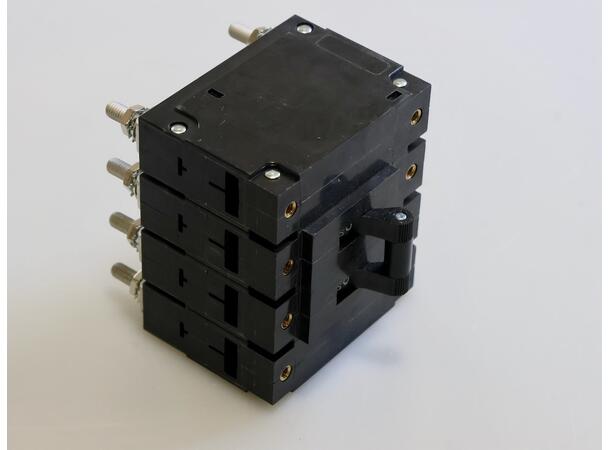 Circuit Breaker, 250V, 50A, 4 Pole Automatsikring, 250 V, 50 A, 4-polet 