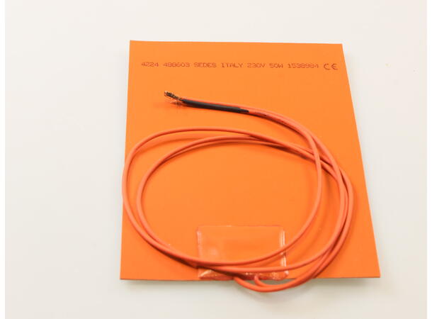 Heater Silicone, 230V/50W, 120x170mm 