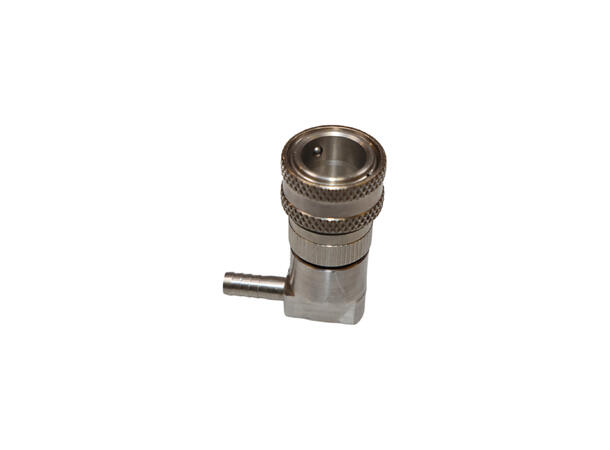 SOCKET-Q.D. LIQ.-90DEG-1/4BARB Hurtigkobling, væske, 90°, 1/4" slange.s 