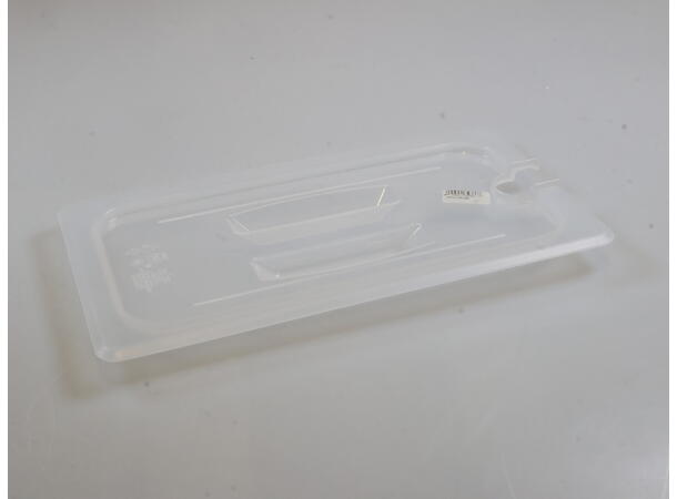 GN lid 1/3 PP, w/Handle, Notch hed 