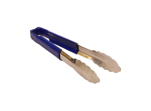Tong, L241mm, stainless steel (Blue Hand le) 