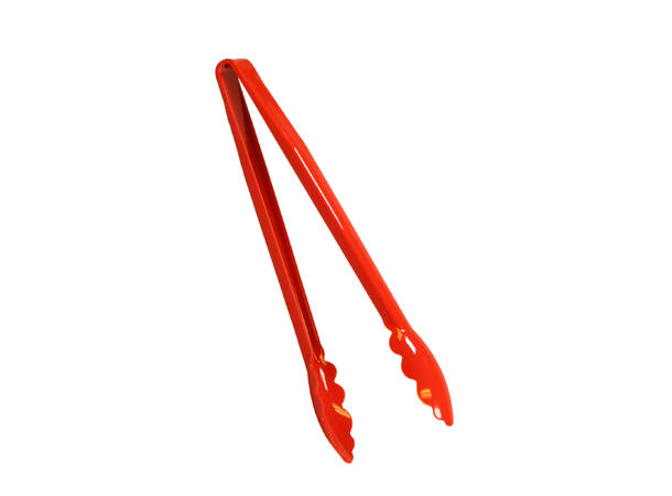 Tong Plastic , Red 12 Plastklype, rød 12" 