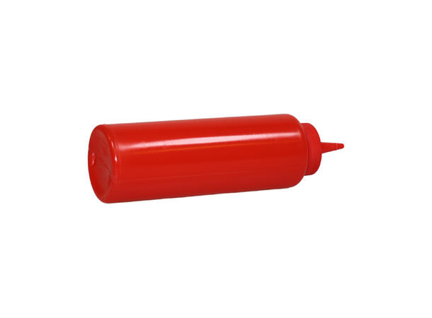 Squeeze Bottle Red with Cap 355ml 