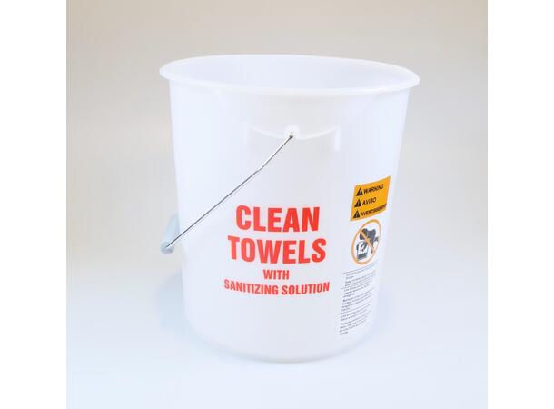 Container, Plastic, White / Clean Towel, 333X356 Mm 